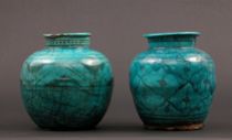 Appraisal: Pair of Persian Vases ca th Century Pair of Persian