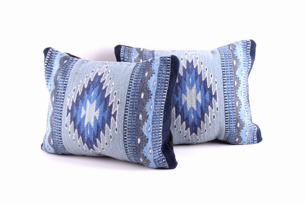 Appraisal: Night Stars Wool Set of Two Pillows by Gutierrez The