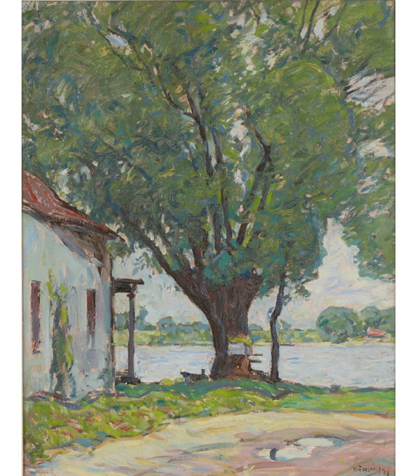 Appraisal: William Forsyth American - A Willow of Winona view from