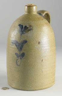 Appraisal: East TN Stoneware Jug attr to Charles Decker East Tennessee