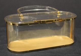 Appraisal: Majestic Co DuPont Lucite Purse ca The small rounded-edge rectangular