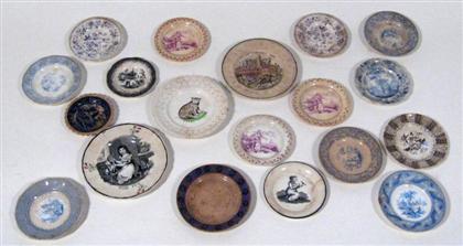 Appraisal: A collection of assorted staffordshire cup plates