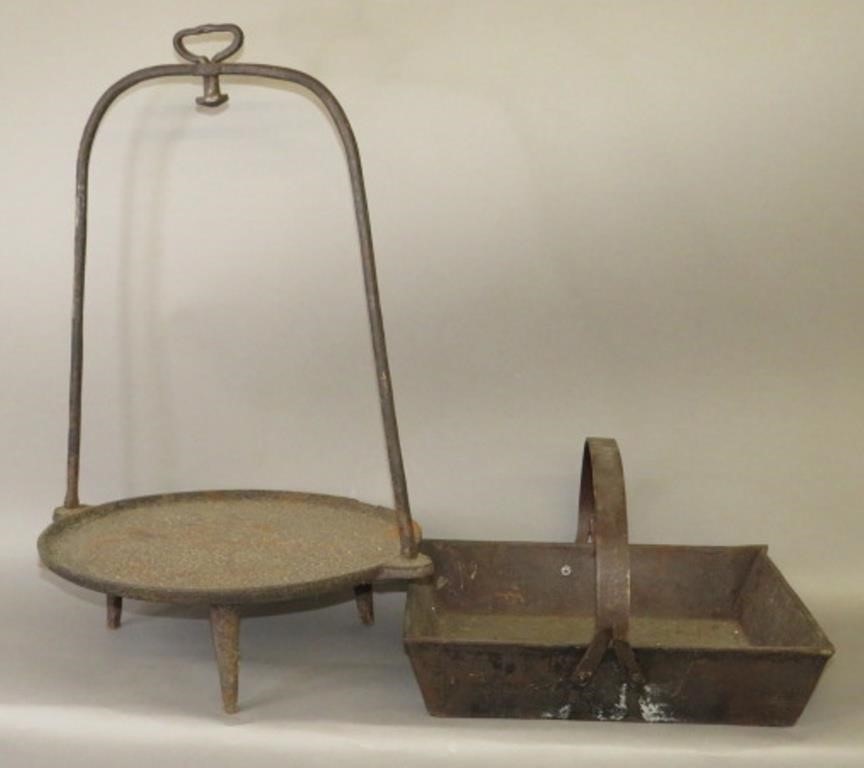 Appraisal: EARLY PIECES OF HEARTHSIDE COOKWAREca late th-late th century both