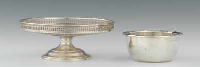 Appraisal: A Sterling Silver Reticulated Compote by Wilcox Wagoner and Bowl