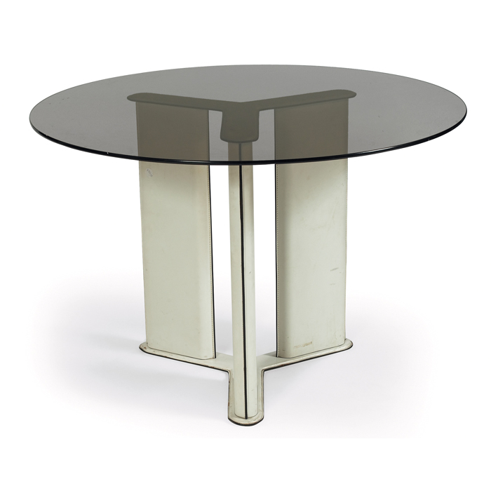 Appraisal: Tito Agnoli dining table by Matteograssi very heavy base wrapped