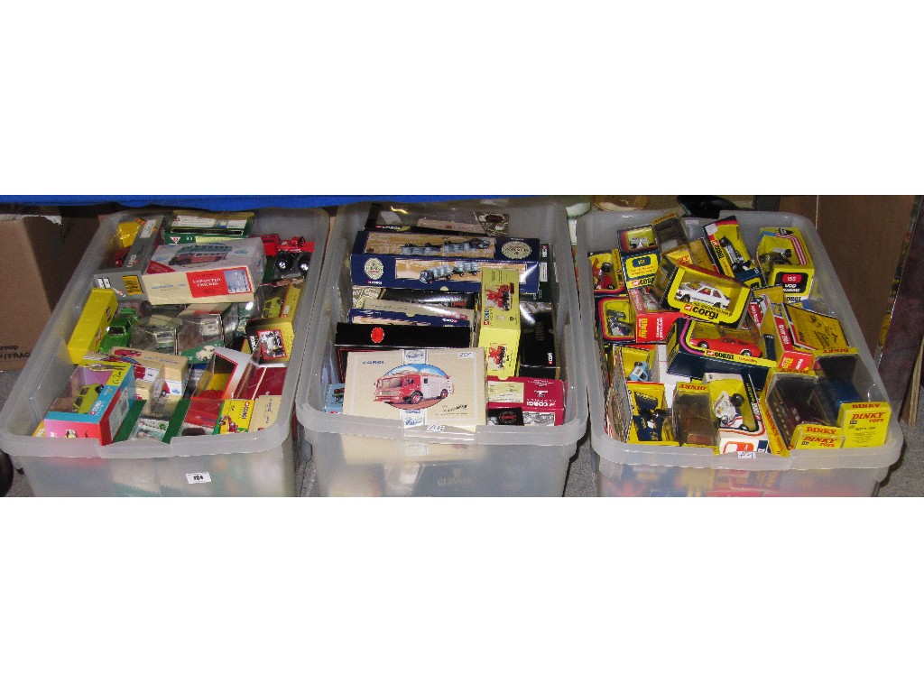 Appraisal: Lot comprising three boxes of assorted Corgi Dinky etc model