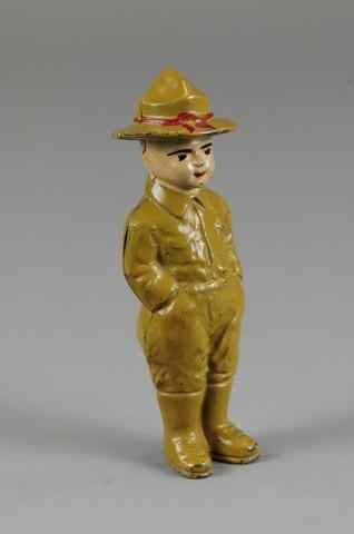 Appraisal: DOUGHBOY STILL BANK Grey Iron Casting full figure of boy