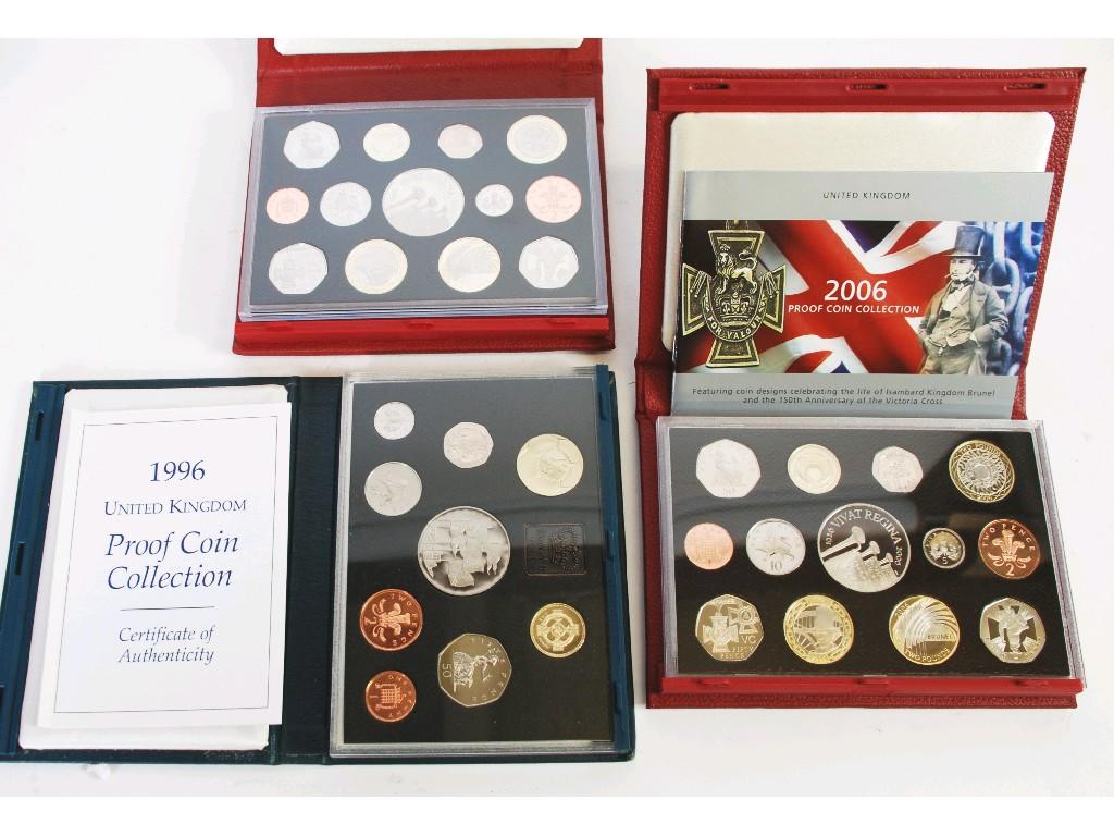 Appraisal: THREE ROYAL MINT PROOF CON COLLECTIONS FOR and x each