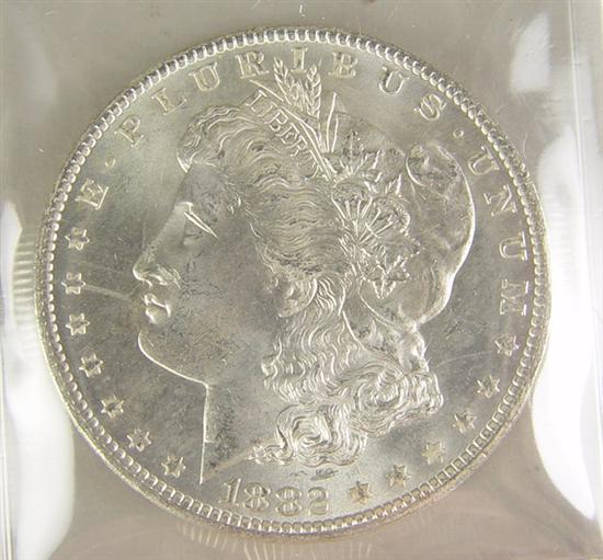 Appraisal: -CC Morgan Silver Dollar Coin grades at least MS if