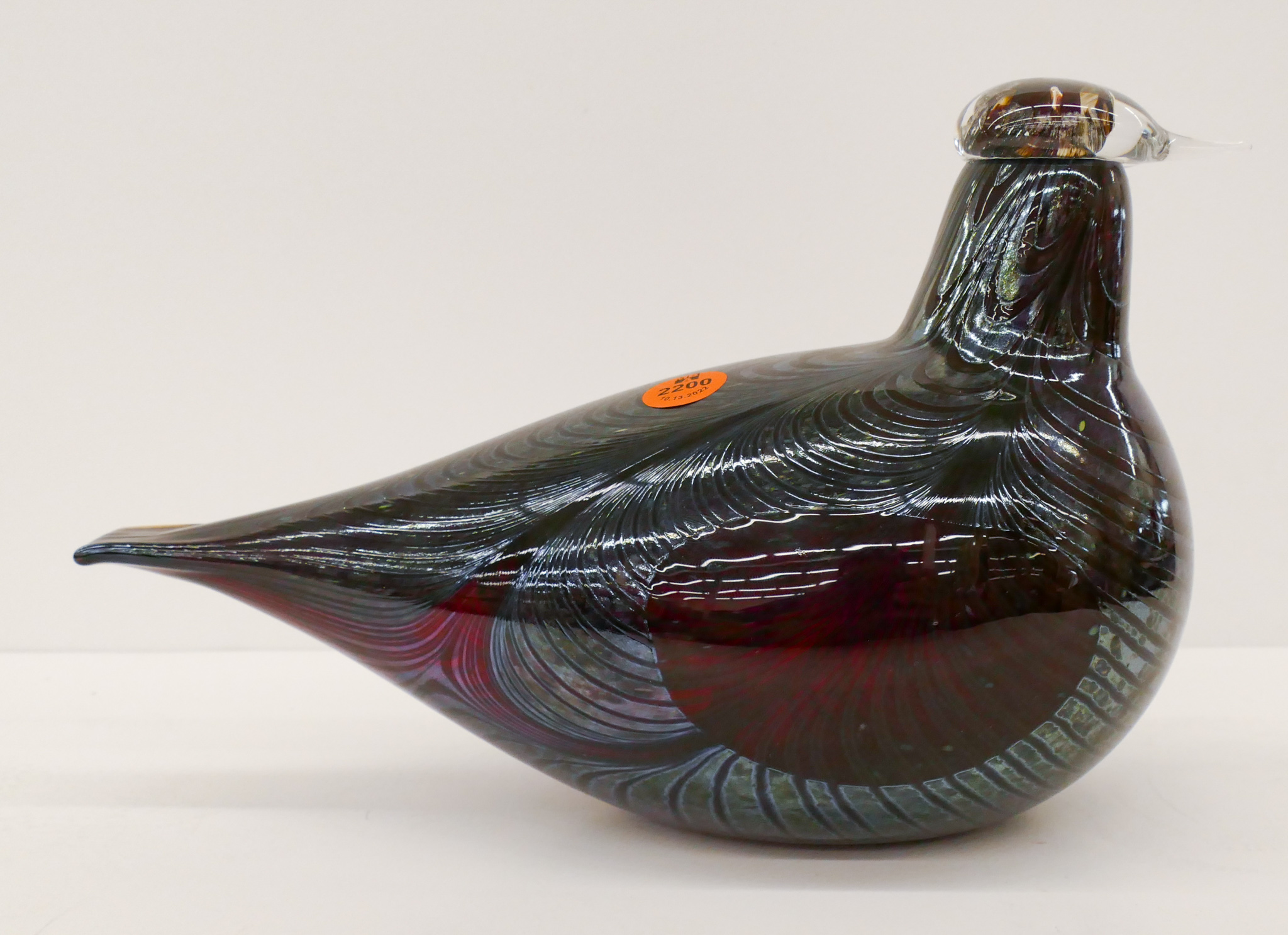 Appraisal: Oiva Toikka ''Pheasant'' Iittala Nuutajarvi Glass Bird ''