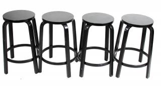 Appraisal: Alvar Aalto for Artek stools four Alvar Aalto - for