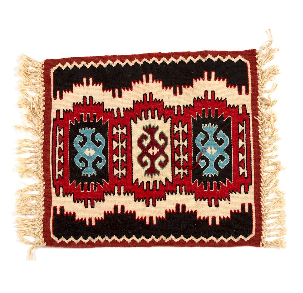 Appraisal: Two Navajo Rugs Two Navajo rugs Dimensions x excluding fringe