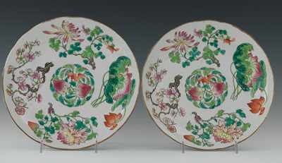 Appraisal: A Pair of Chinese Porcelain Plates Each apprx - D