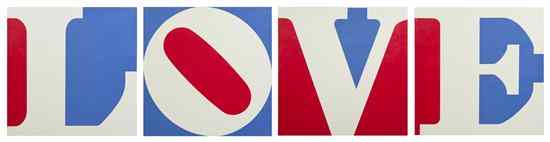 Appraisal: Robert Indiana American b LOVE a group of four posters