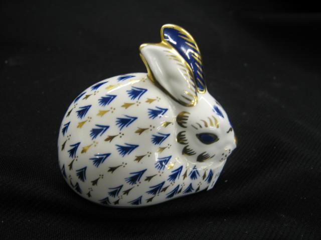 Appraisal: Royal Crown Derby Porcelain Rabbit Figurine Imari colors excellent