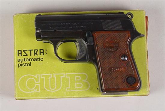 Appraisal: Astral Model Cub Pistol In short Approximately finish with two