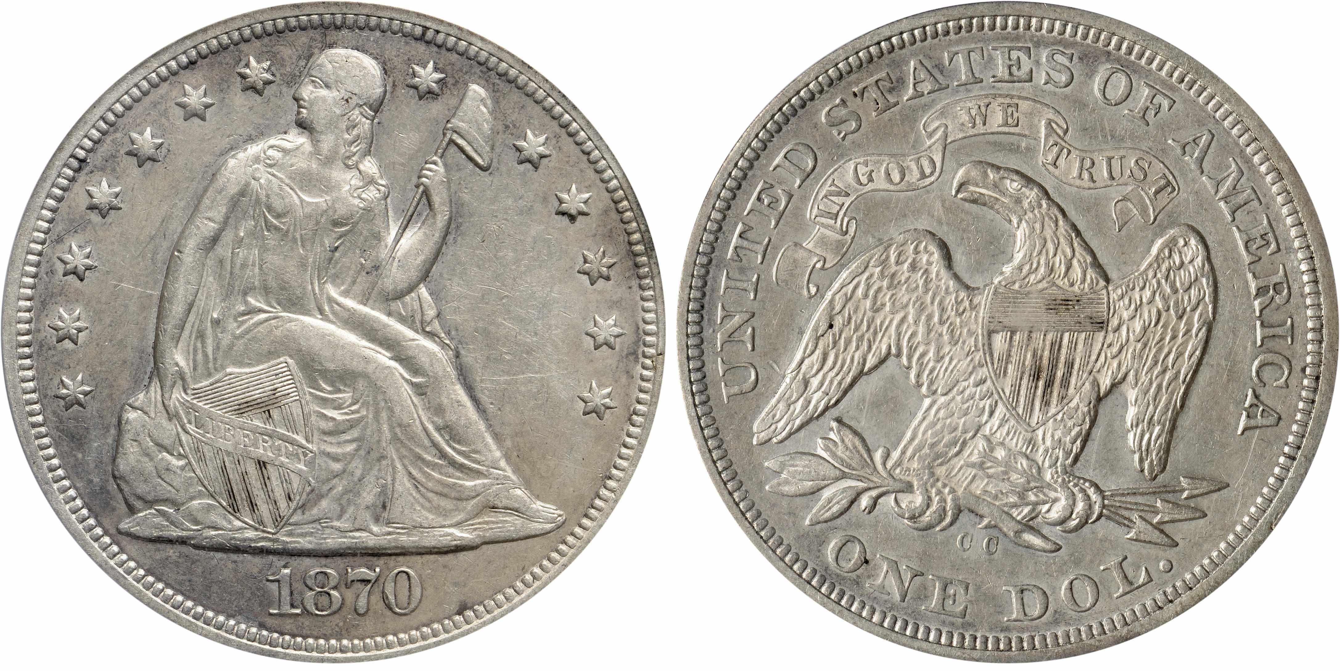 Appraisal: -CC AU PCGS A pleasing example of an ever-popular date