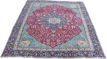 Appraisal: An Antique Tabriz Rug An antique Tabriz rug with a