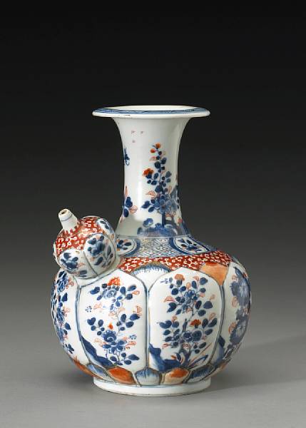 Appraisal: A 'Chinese Imari' porcelain kendi Kangxi Period Its globular body