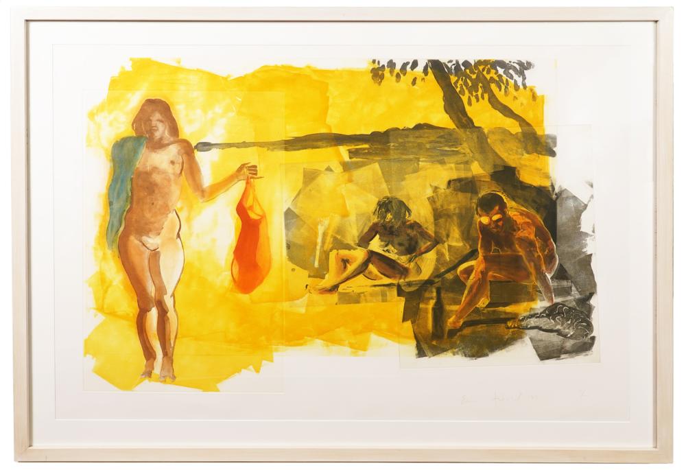 Appraisal: ERIC FISCHL FRAMED AQUATINT ETCHING 'RAYS'Eric Fischl America - Aquatint