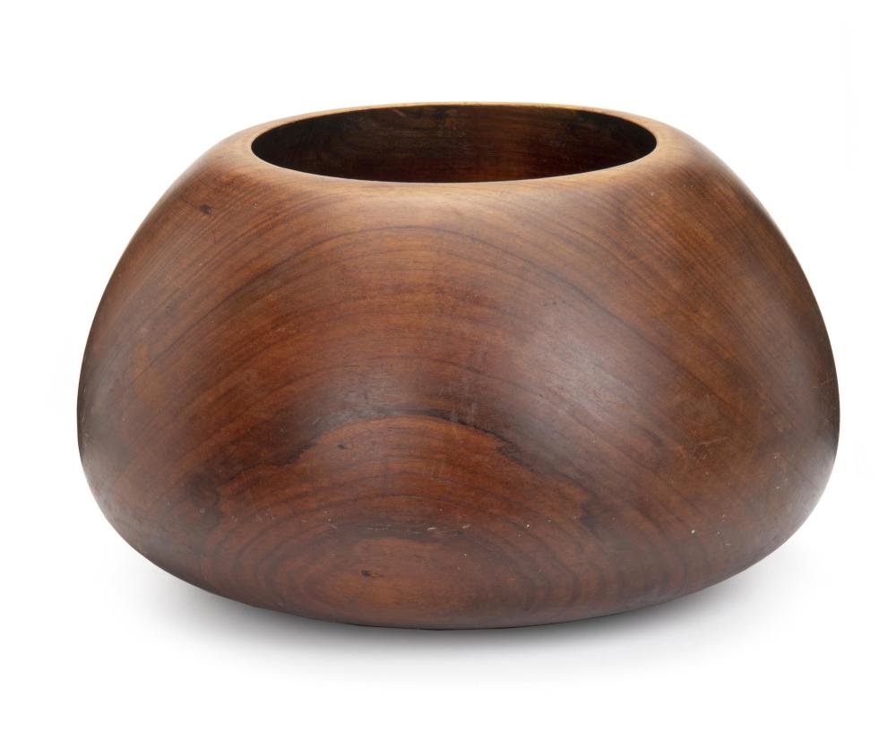 Appraisal: A large Danish serving bowl Mid- th Century The teak