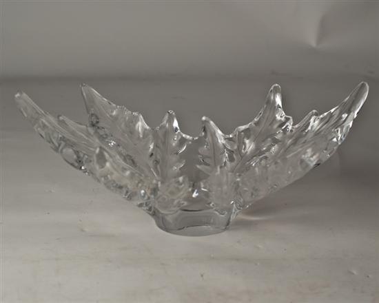 Appraisal: Lalique Leaf Centerpiece high