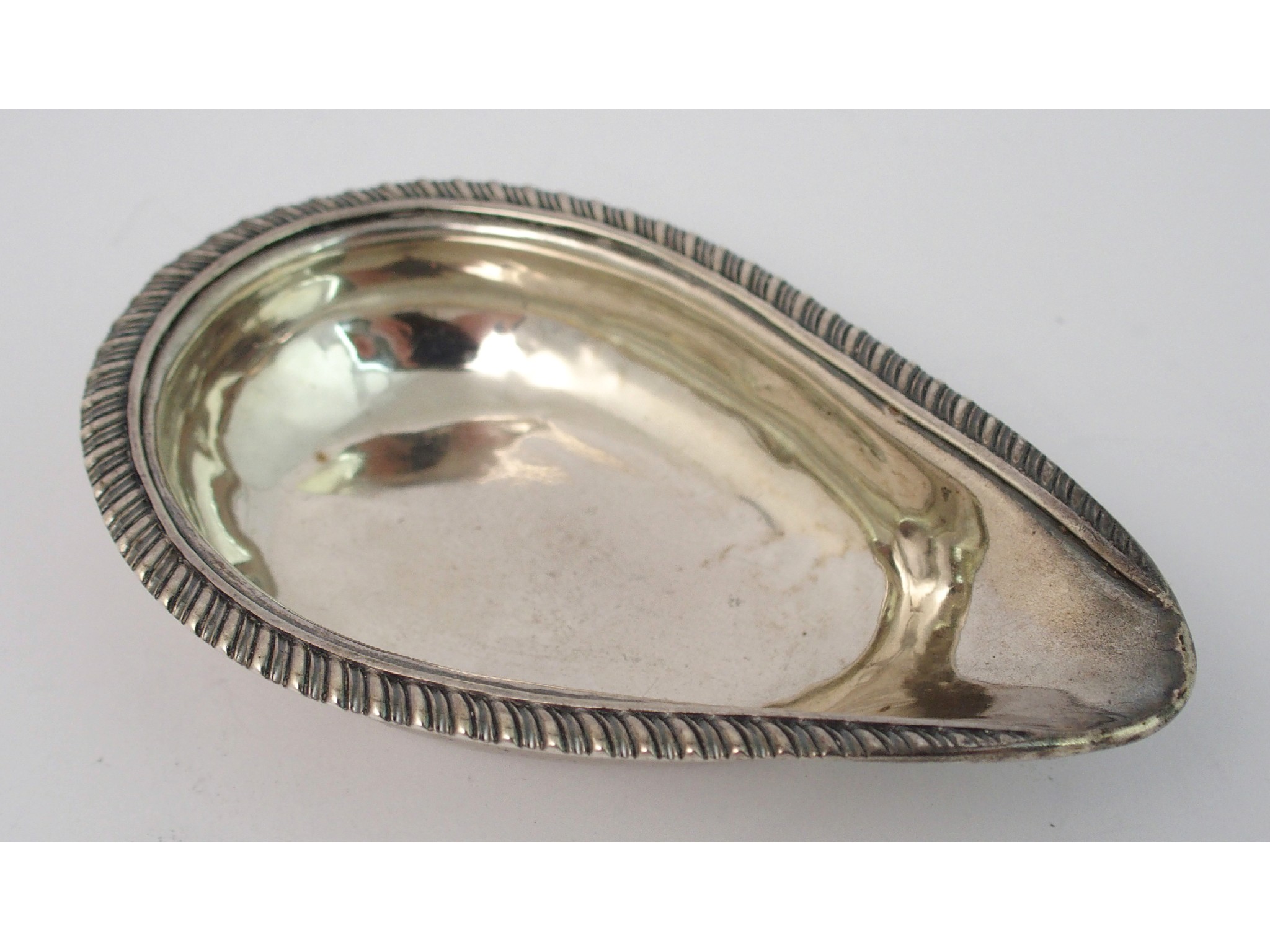 Appraisal: A Victorian silver pap boatmaker's marks unclear London of tapering