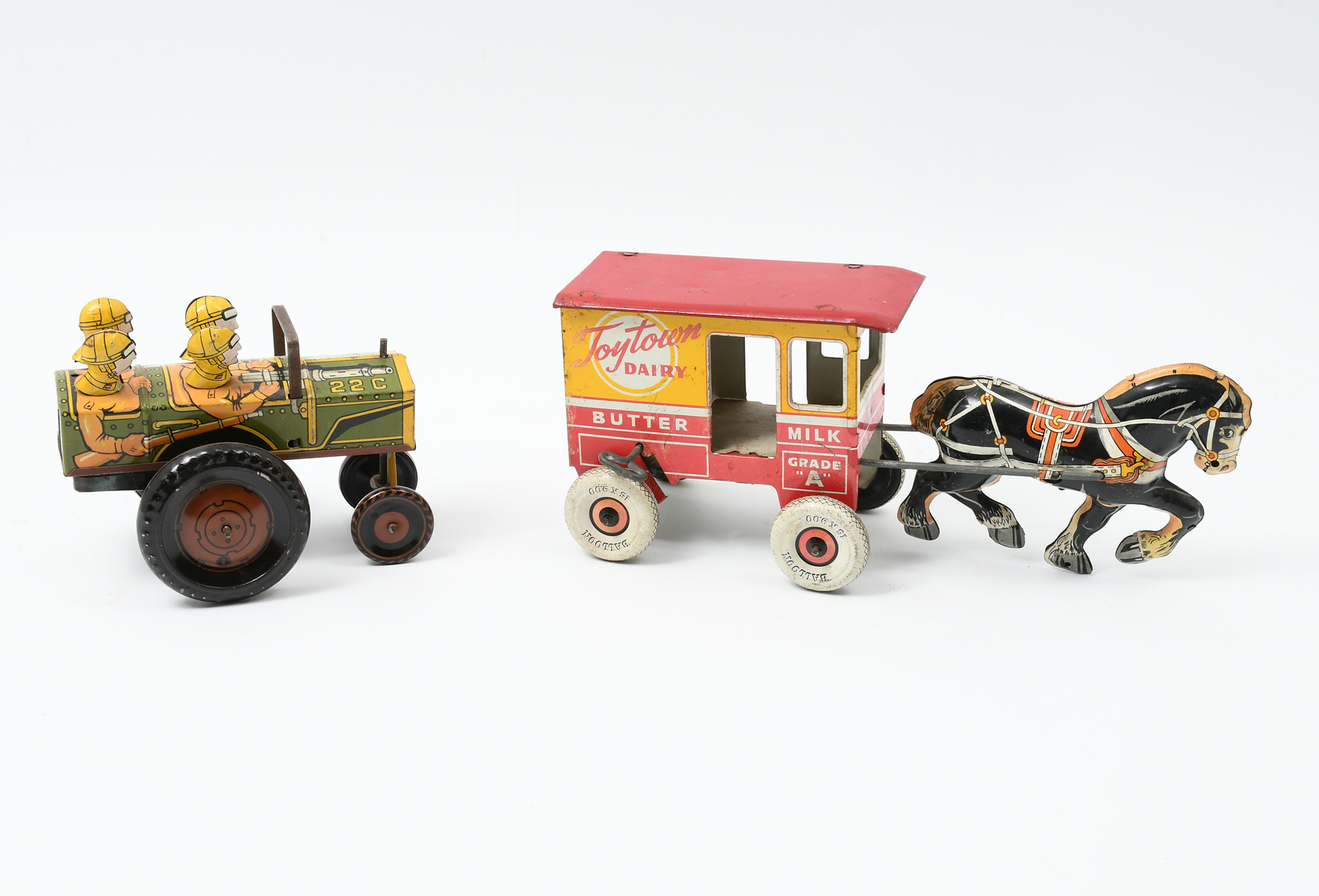 Appraisal: PC WHIMSICAL TIN LITHOGRAPH WIND-UP TOYS Comprising - Tin litho