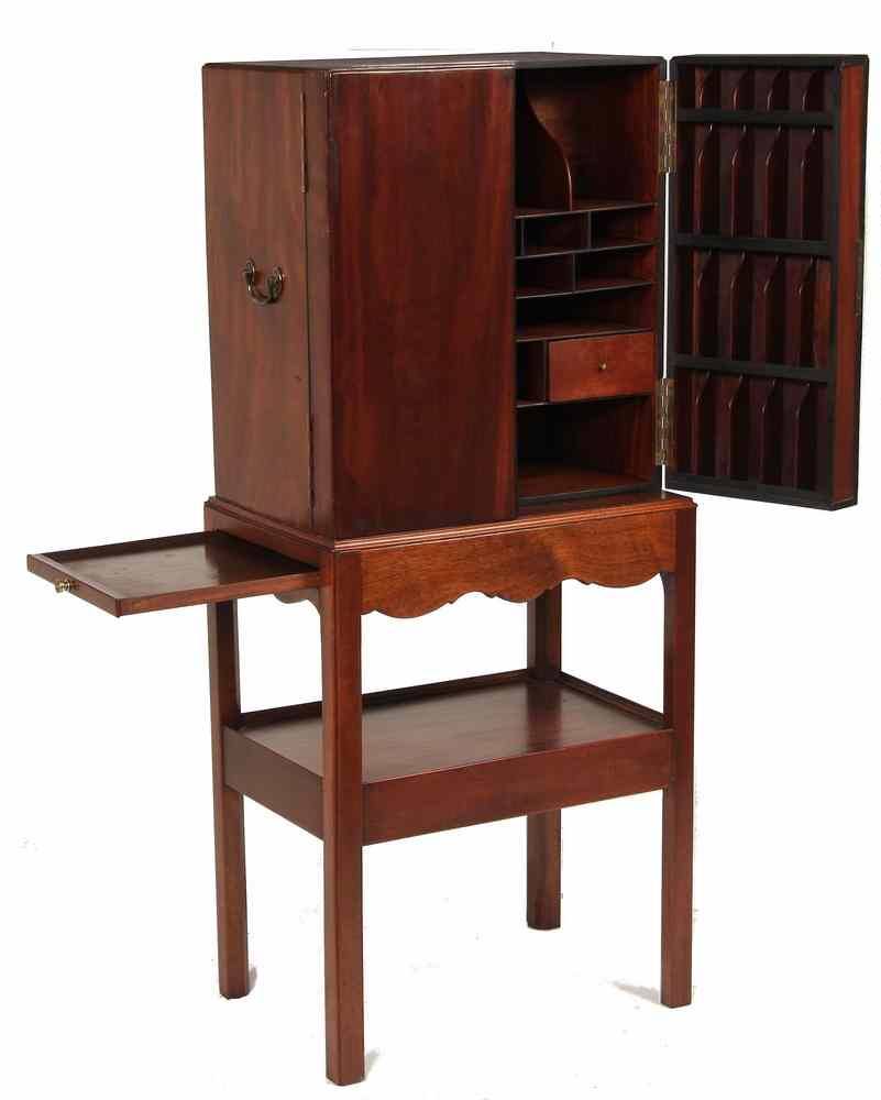 Appraisal: GEORGIAN DOCTOR'S CABINET - Late th c English Mahogany Doctor's