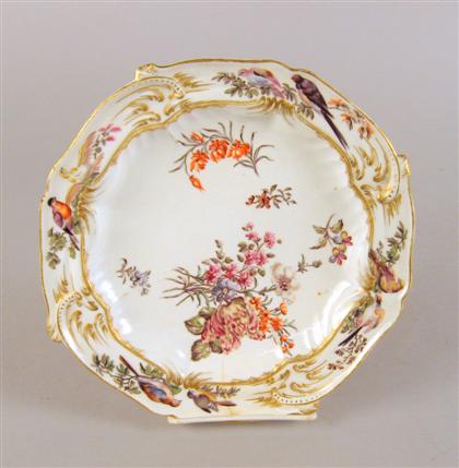 Appraisal: Chelsea porcelain plate th century Painted with birds bouquets and