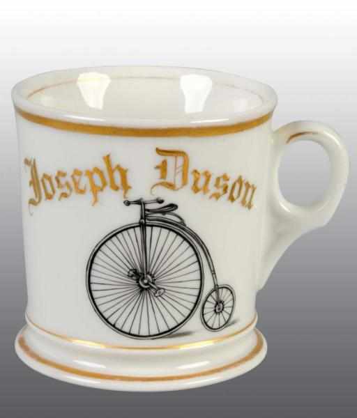 Appraisal: High Wheel Bicycle Shaving Mug Condition Excellent Size - T