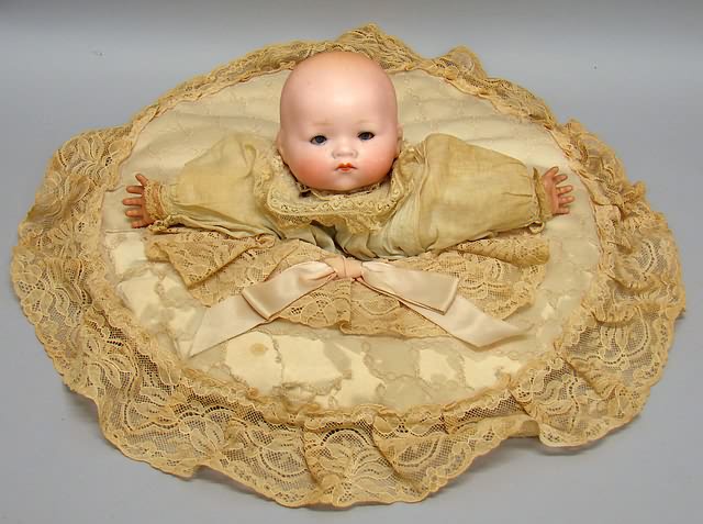 Appraisal: Cir AM Germany Dream baby pillow Flange head with arms