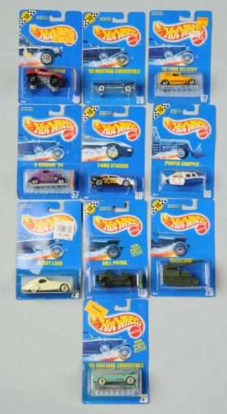 Appraisal: Lot of Mattel Hot Wheels Blue Card Vehicles Description Includes