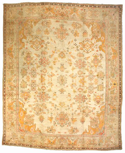 Appraisal: An Oushak carpet West Anatolia circa size approximately ft x