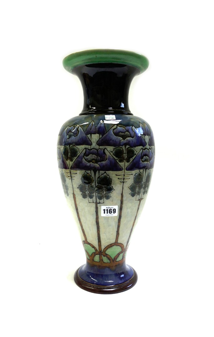 Appraisal: A Royal Doulton stoneware vase by Eliza Simmance early th