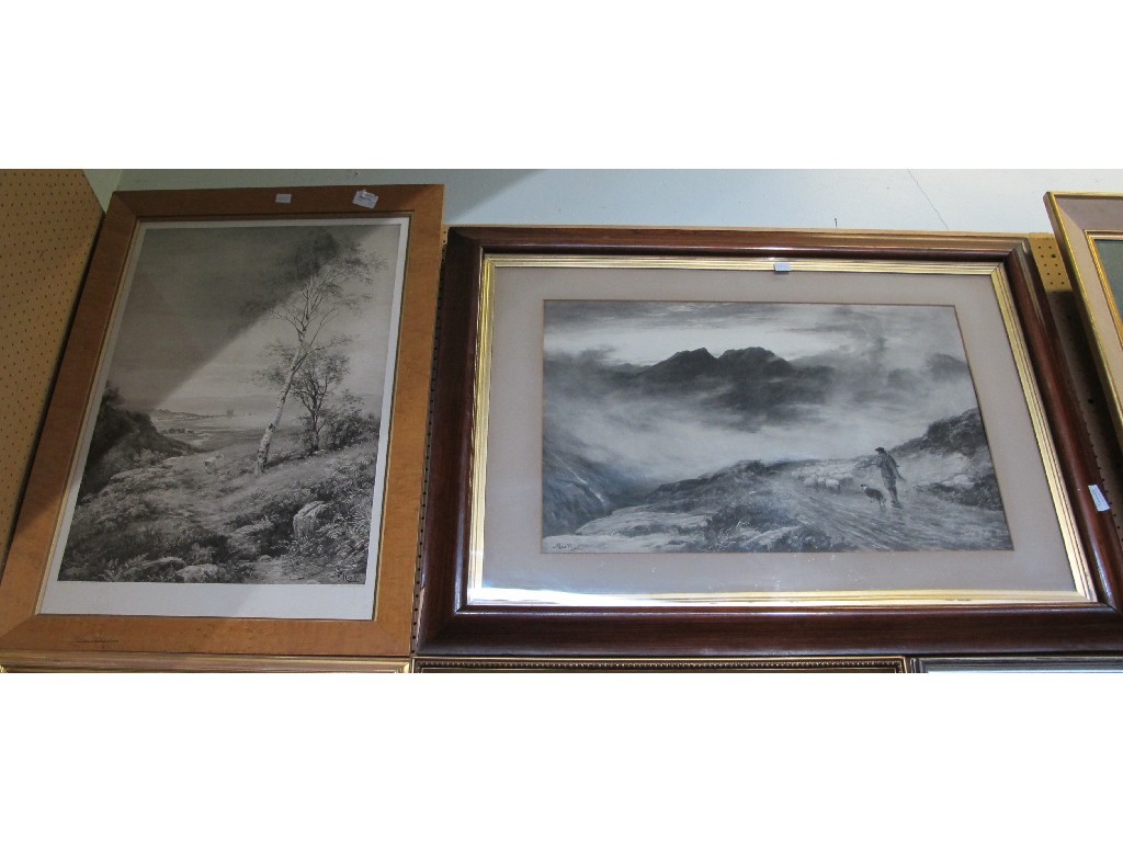 Appraisal: Lot comprising two monochrome prints