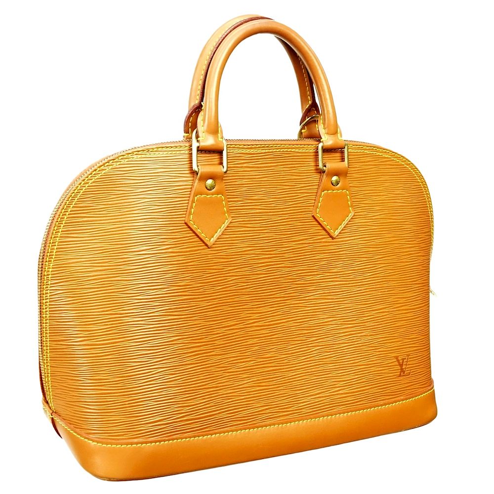 Appraisal: Louis Vuitton Gold Epi Leather Alma PM Bag Louis Vuitton