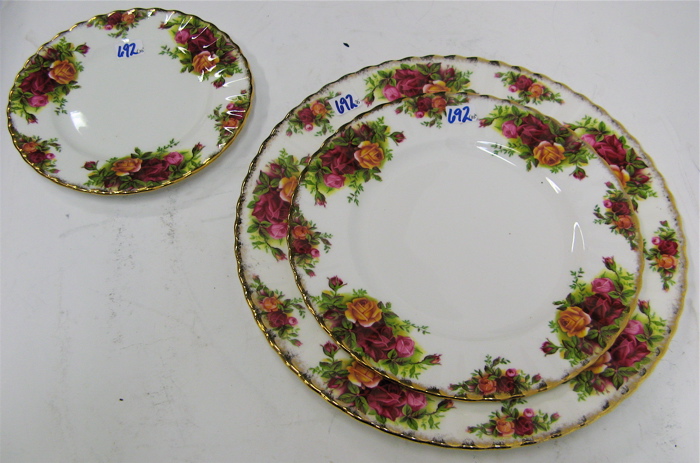 Appraisal: A SET OF ENGLISH ROYAL ALBERT BONE CHINA pieces in