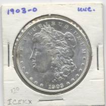 Appraisal: One Dollar Morgan Dollar -O A key date coin weakly