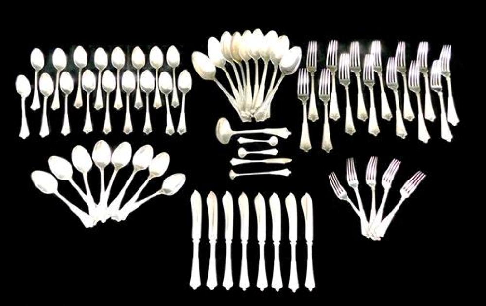 Appraisal: SILVER Tiffany sterling flatware Persian pattern sixty-six pieces th C