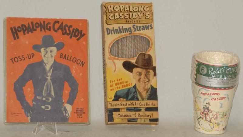 Appraisal: Lot of Hopalong Cassidy Memorabilia Items Vintage Including set of