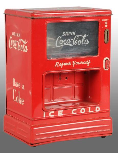 Appraisal: Tin Coca-Cola Savings Bank Toy Description s Light wear minor