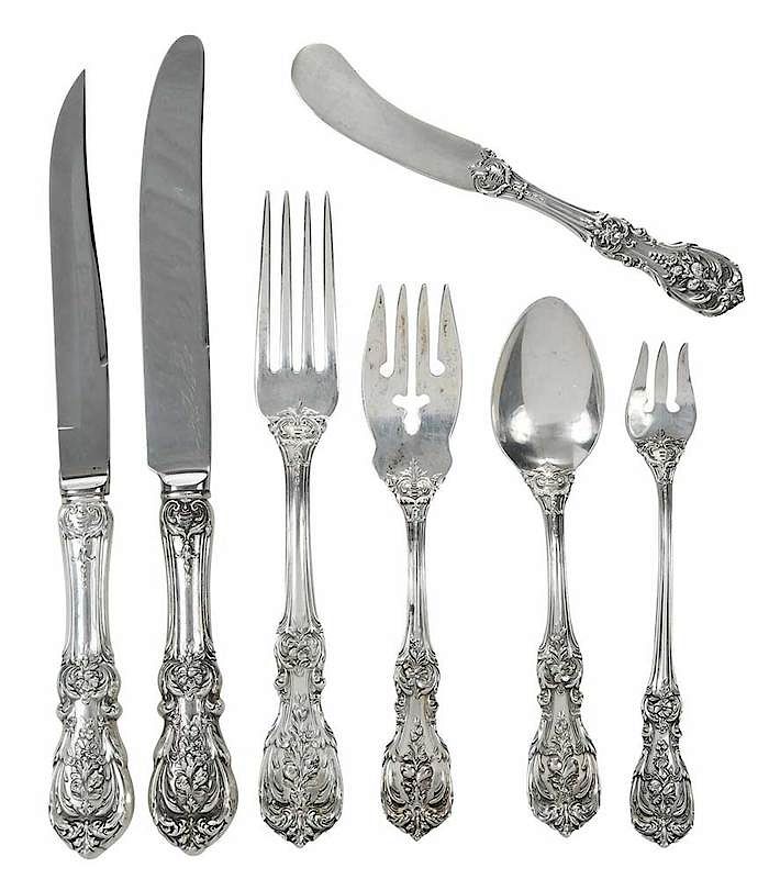 Appraisal: Francis I Sterling Flatware Pieces American th century including seventeen