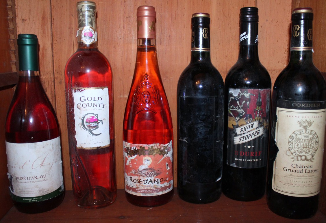 Appraisal: Six bottles of wine including three bottles of Rose and