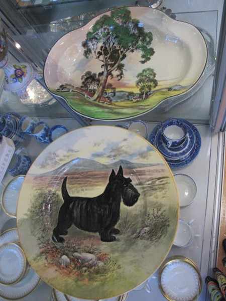 Appraisal: ROYAL DOULTON SCOTTY DOG PLATE AND SERIES WARE BOWL