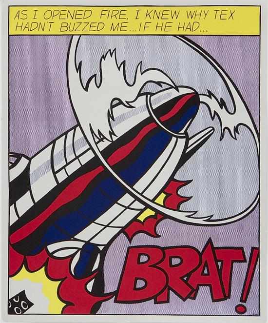 Appraisal: Roy Lichtenstein New York - AS I OPENED FIRE triptych