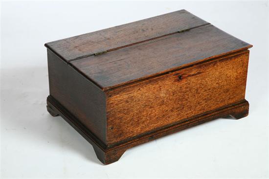 Appraisal: FITTED BOX English mid th century oak and pine Three