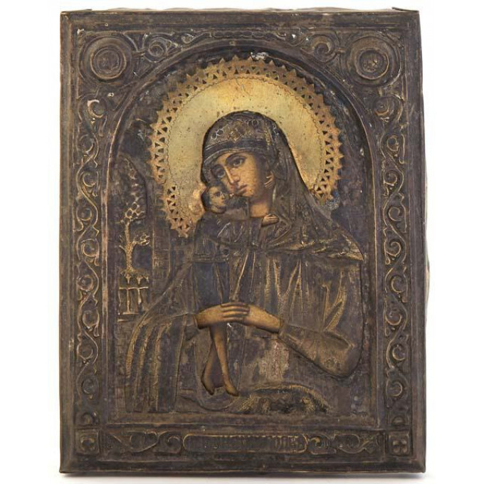 Appraisal: Russian Icon of the Virgin and Child th c with