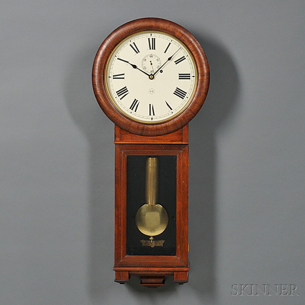 Appraisal: Mahogany Seth Thomas No Wall Clock Thomaston Connecticut c with