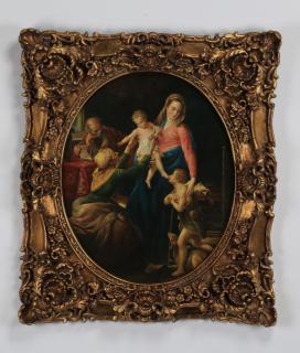 Appraisal: After Batoni framed giclee of the Holy Family h After